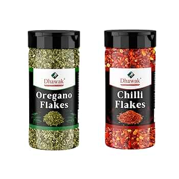 Chilli Flakes 100g and Oregano Seasoning spice mix 100g